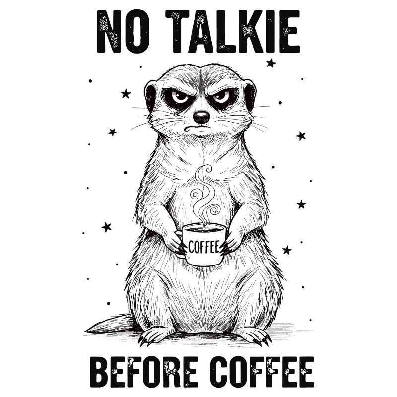 Pas de conversation devant un suricate amateur de café