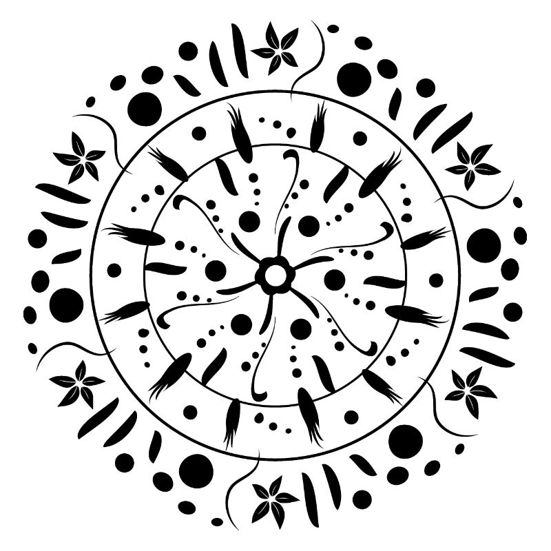 Grain Circle Pattern Gift Idea