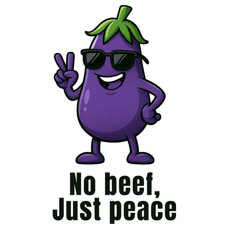 No Meat, Peaceful Eggplant - No beef