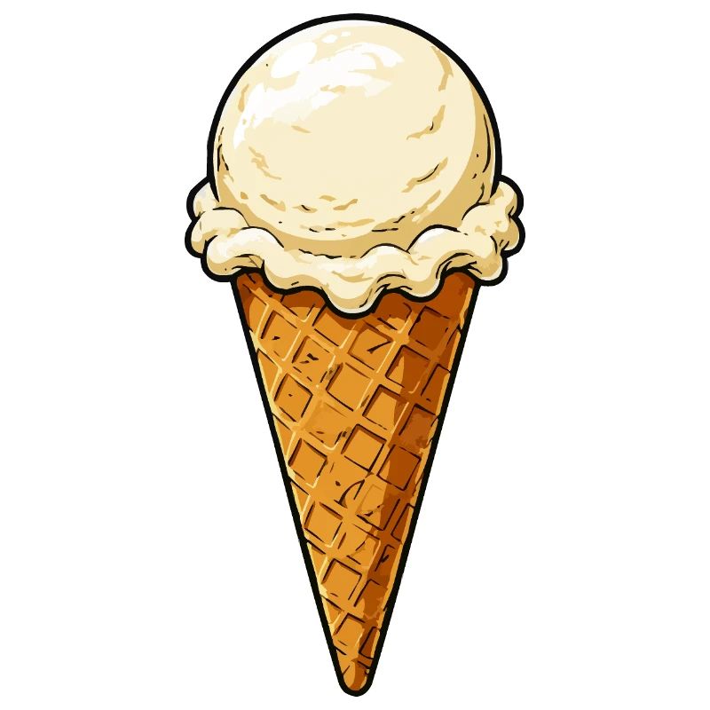 Vanille Eis Kugel