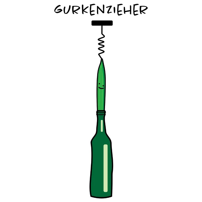 Gurke mit Korkenzieher (a)