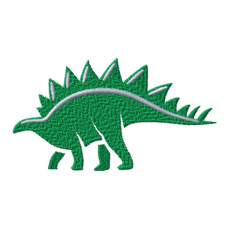 Stegosaurus embroidered