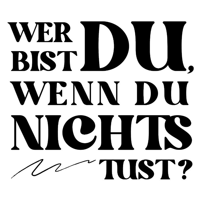 Wer bist Du Retro Statement