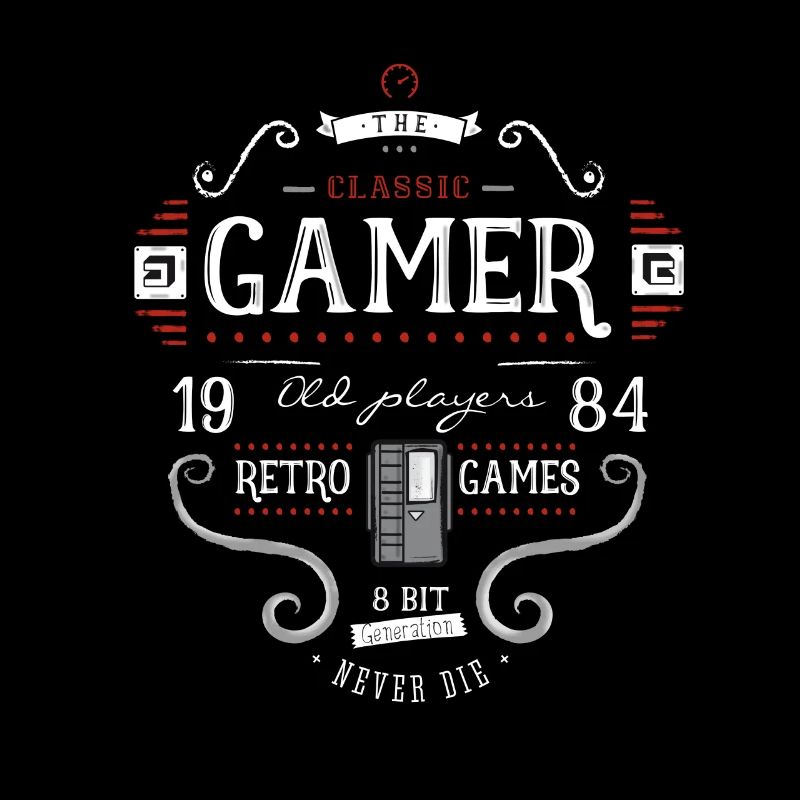 Retrogame nerd it geek play 1984 8bit console lol