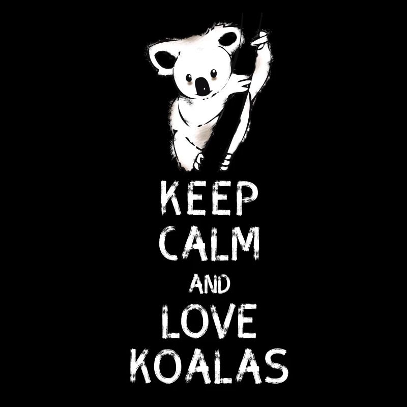 koala keep calm Love Koalas Bär Baum nap Nerd geek