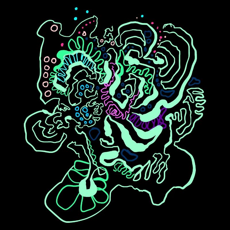 Coral Map / Floral Pattern