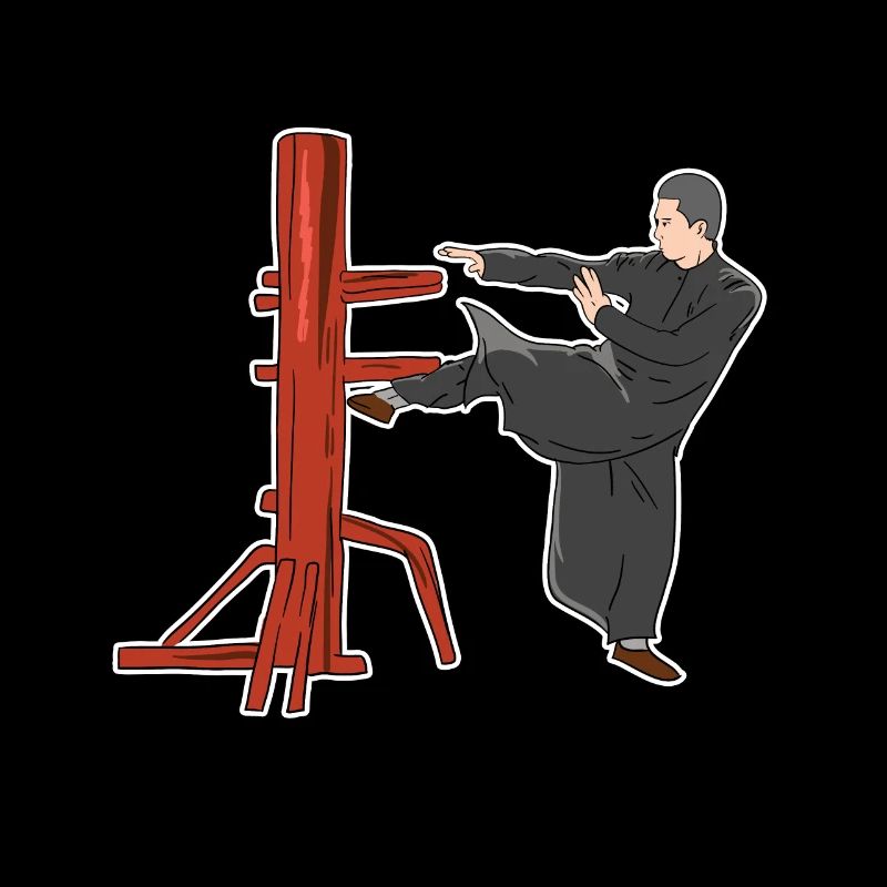 Pose de combat de Wing Chun