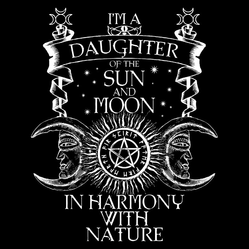 Armonia con i motivi del sole e della luna