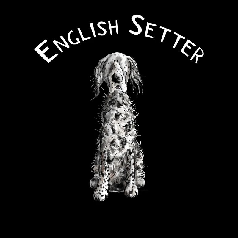 Drolliger Englischer Setter I Hunde Comic Geschenk