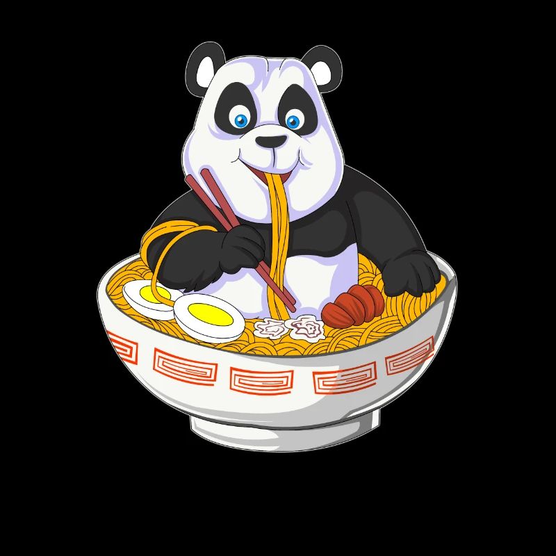 panda anime manger ramen