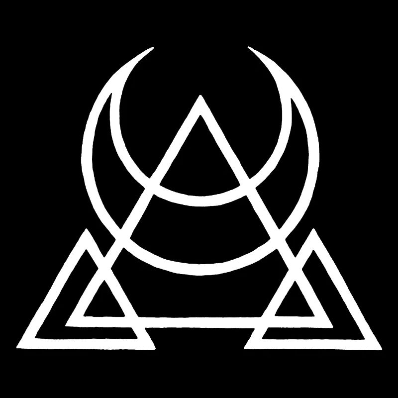 weißes Symbol der ägyptischen Pyramiden