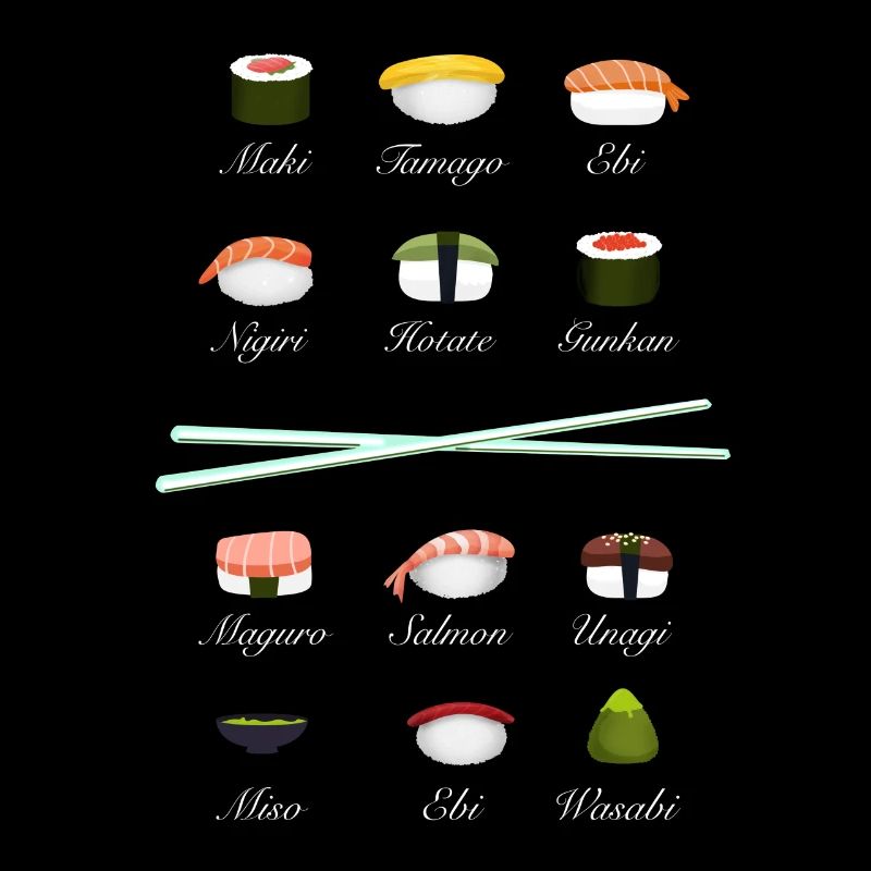 sushi kit chopsticks manga wasabi japan rice fish