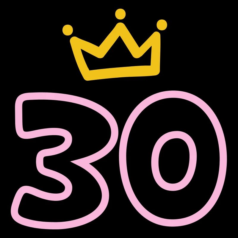 30. Geburtstag Krone 30 Jahre