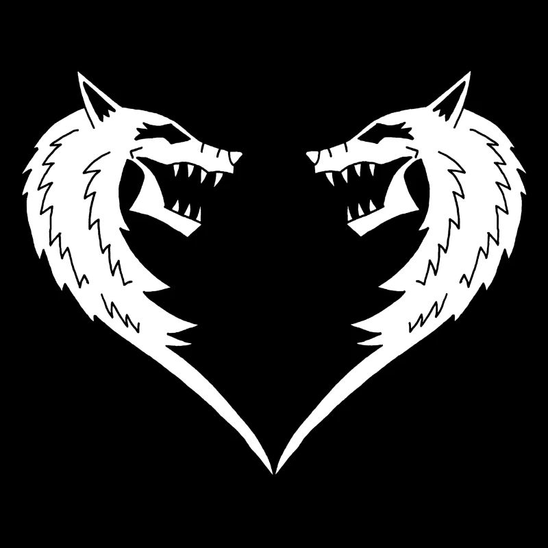 Weißes Wolfsherz