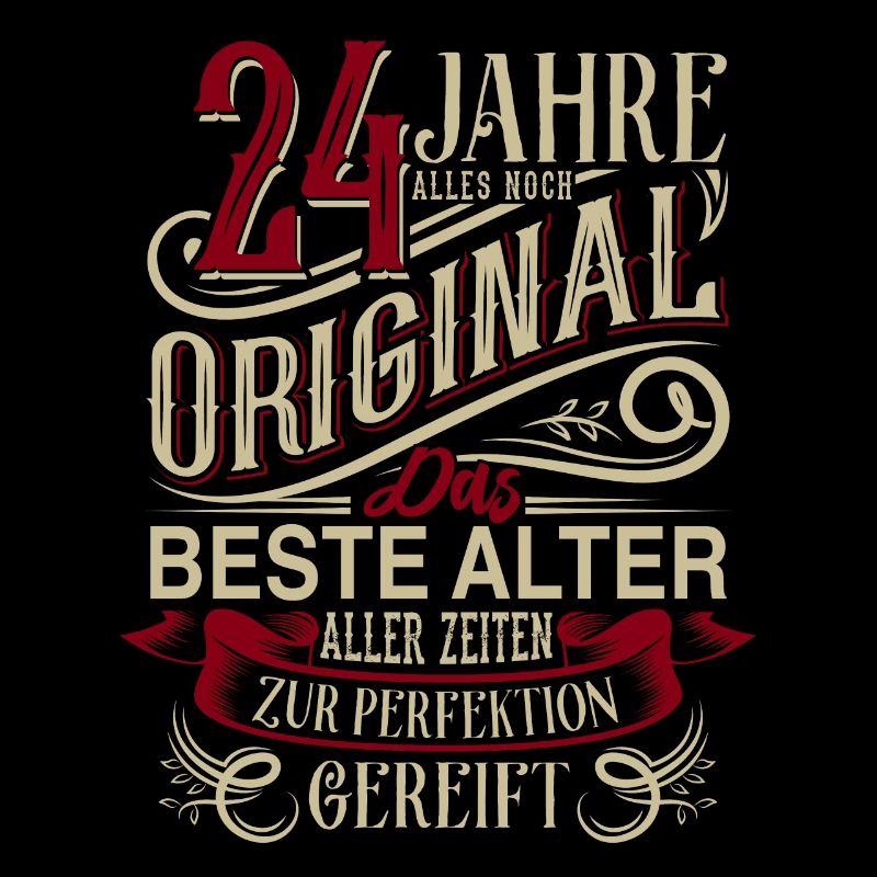 24. Geburtstag Vintage Retro