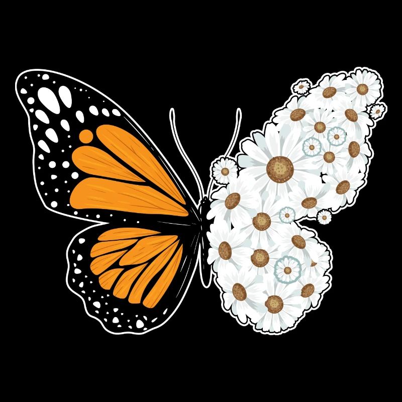 Schmetterling Gänseblümchen