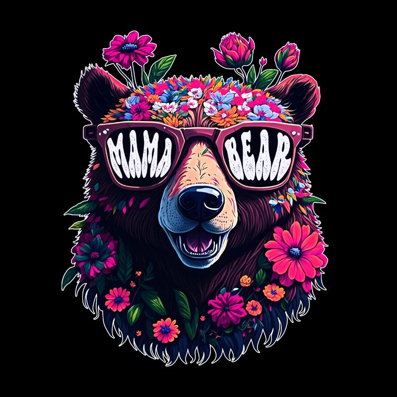 Mamabär Sonnenbrille Mama Bear Muttertag Blumen