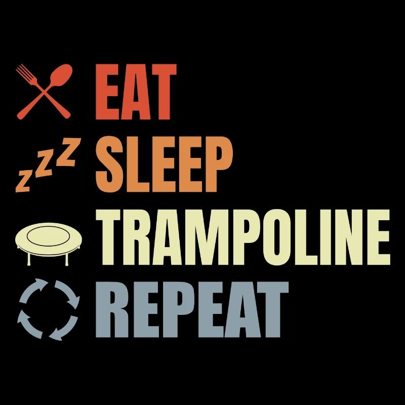 Routine de saut de trampoline