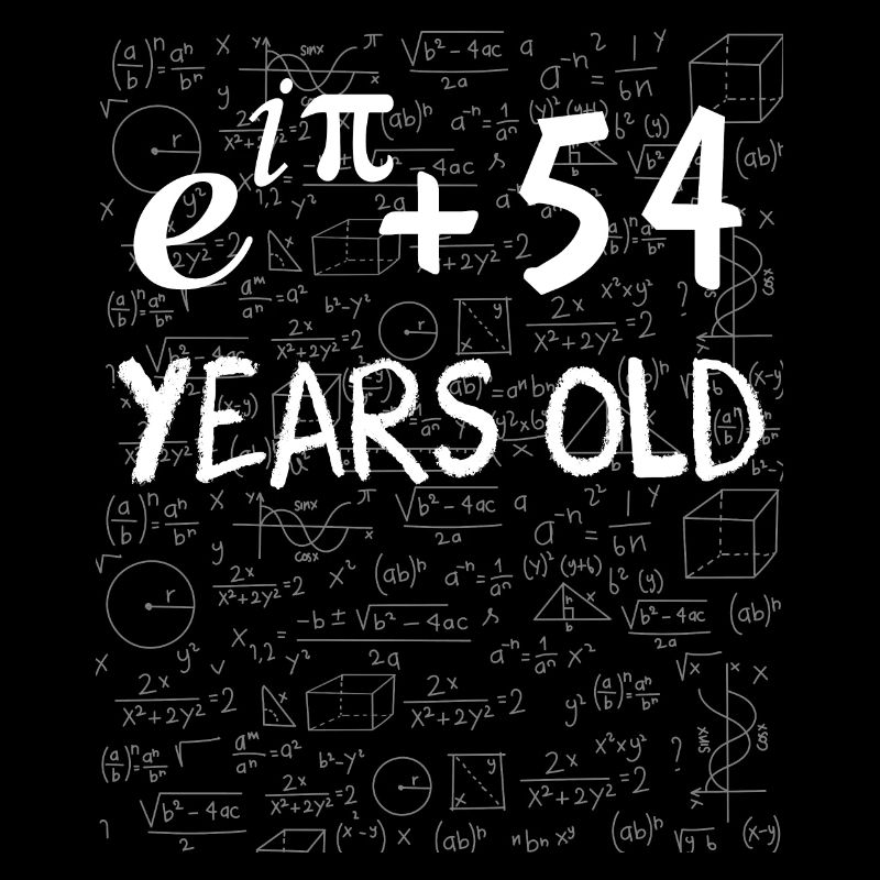 53e anniversaire 53 ans Euler Identité cadeau math