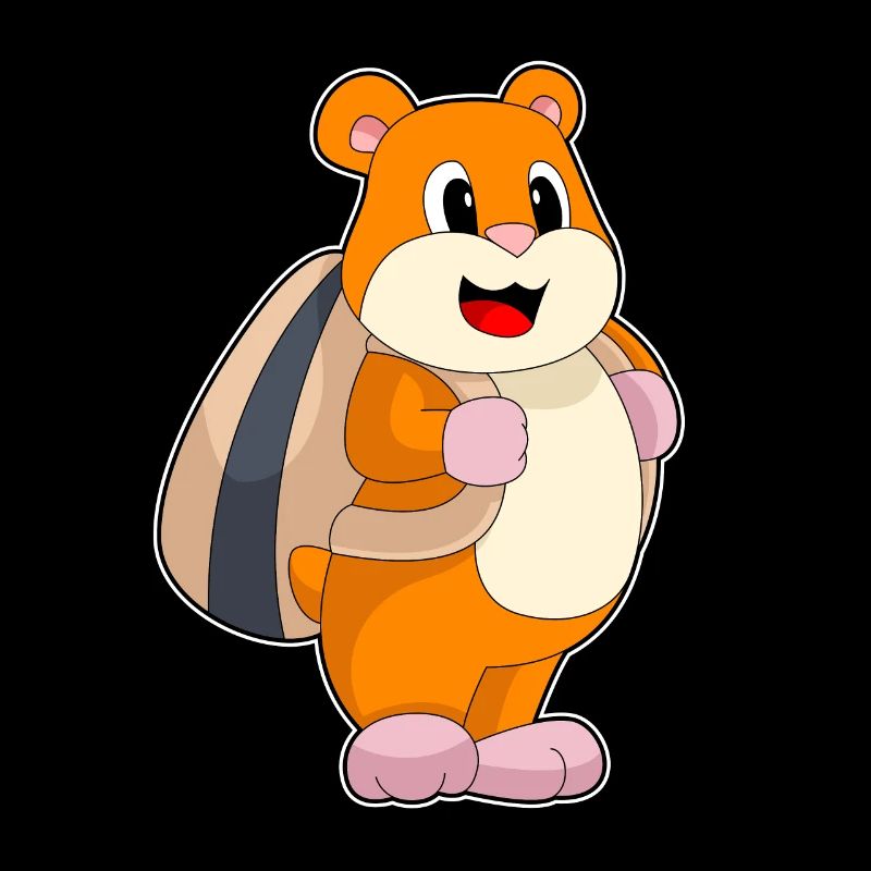 Hamster Student Backpack School