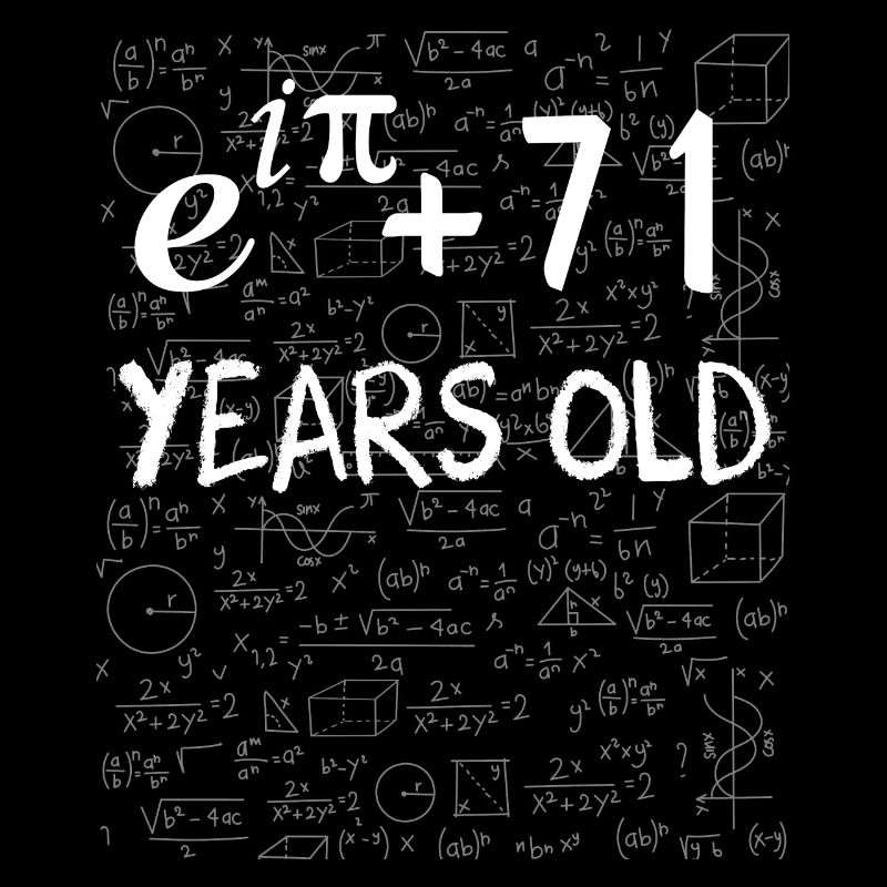70th birthday 70 years Euler Identity math gift