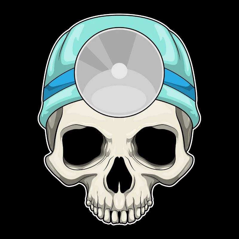 Totenkopf Arzt Stethoskop