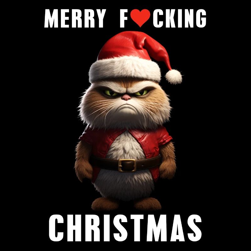 Joyeux Noël Grim Cat Noël
