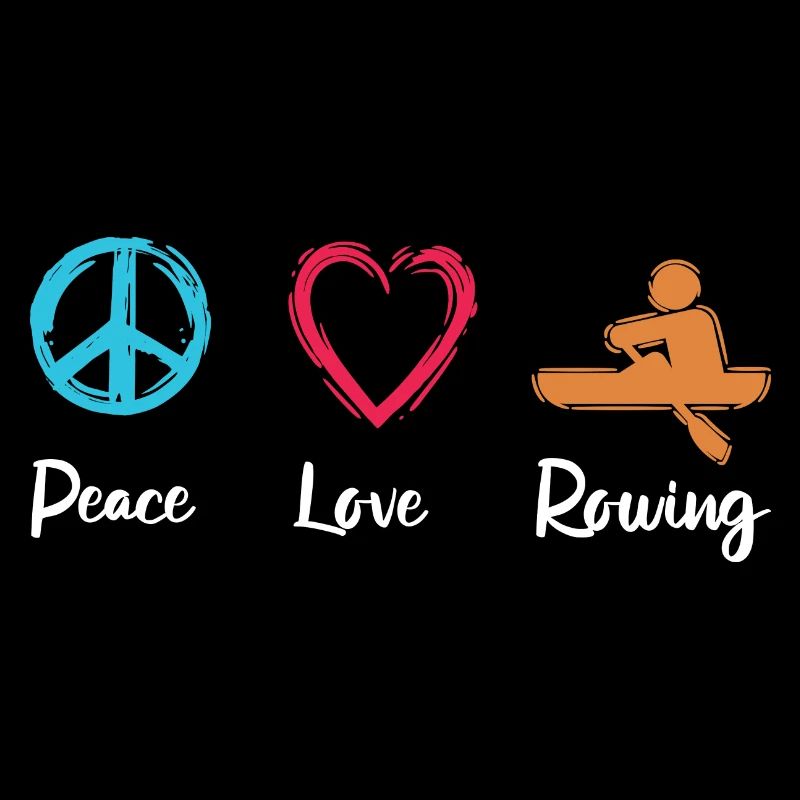 Frieden Liebe Rudern