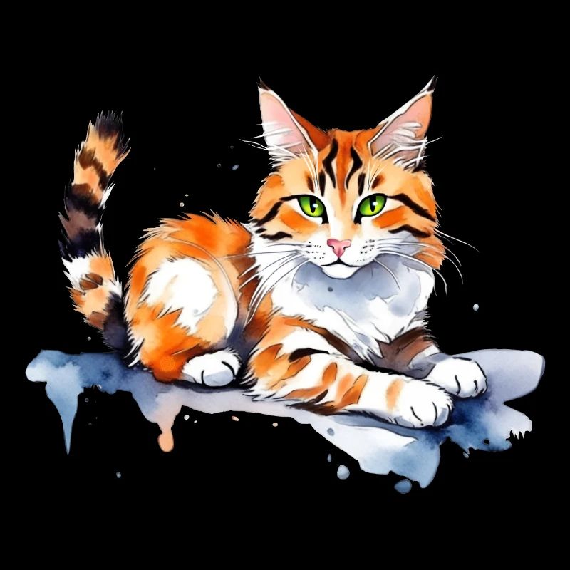 Chat dans la neige