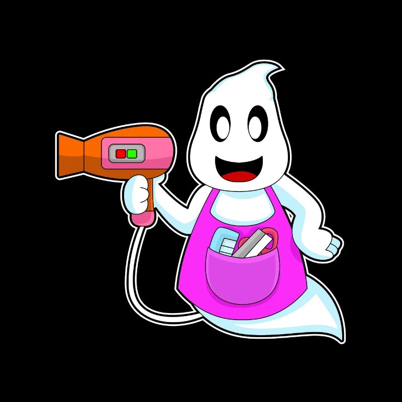 Coiffeur Ghost Halloween