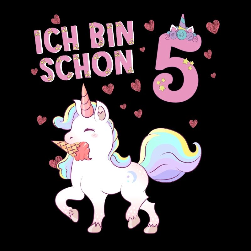 ich bin schon 5 Einhorn 