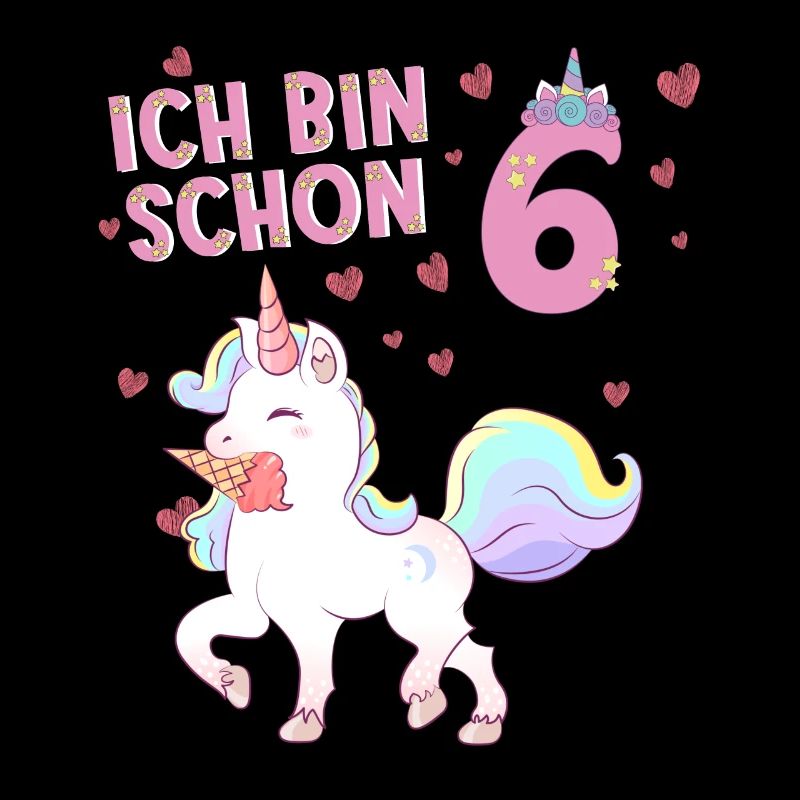 ich bin schon 6 Einhorn