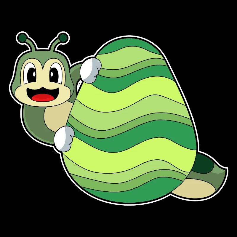 Caterpillar Easter Easter Egg