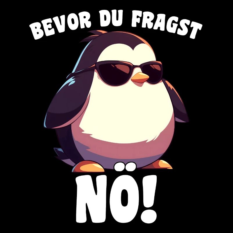Before you ask: Nope! Penguin Sarcasm Cartoon