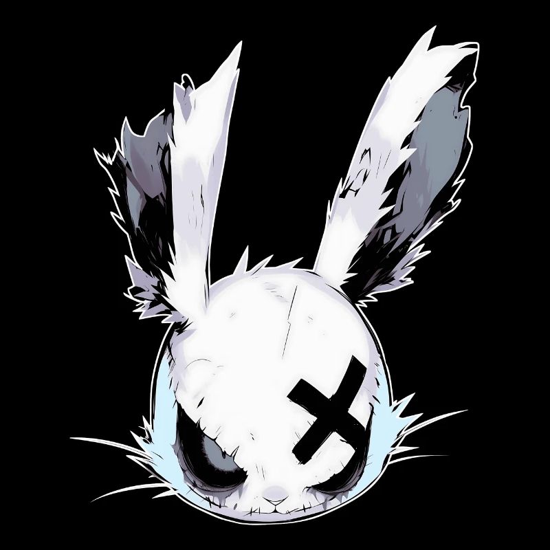 Goth Bunny Head Bunny Gothic Doll Grunge Gift