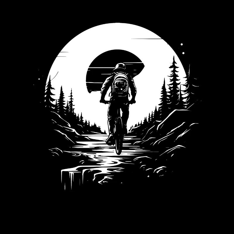Mountain Biking Sketch