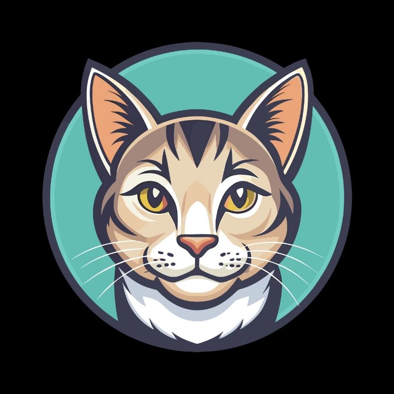 Chat polydactyle américain race dessin animé Kawaii Pet