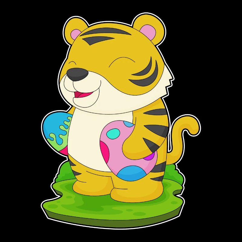 Tiger Easter Easter Eggs