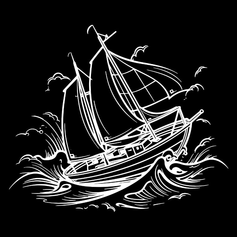 Sailing Ship Drawing