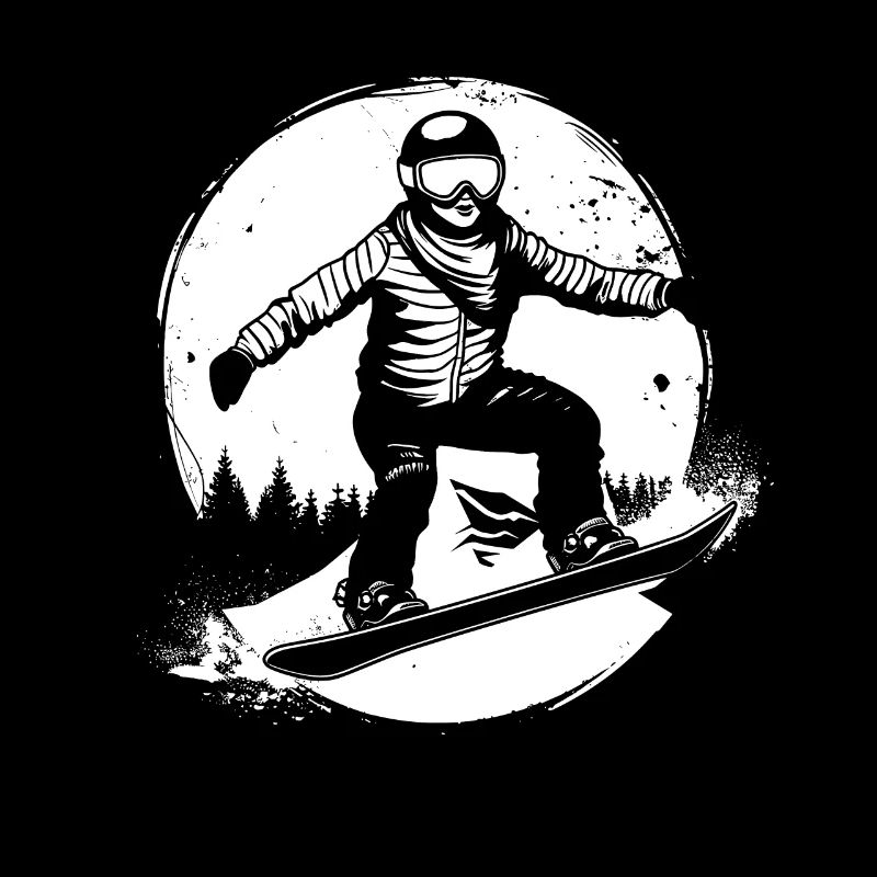 Dessin de snowboarder