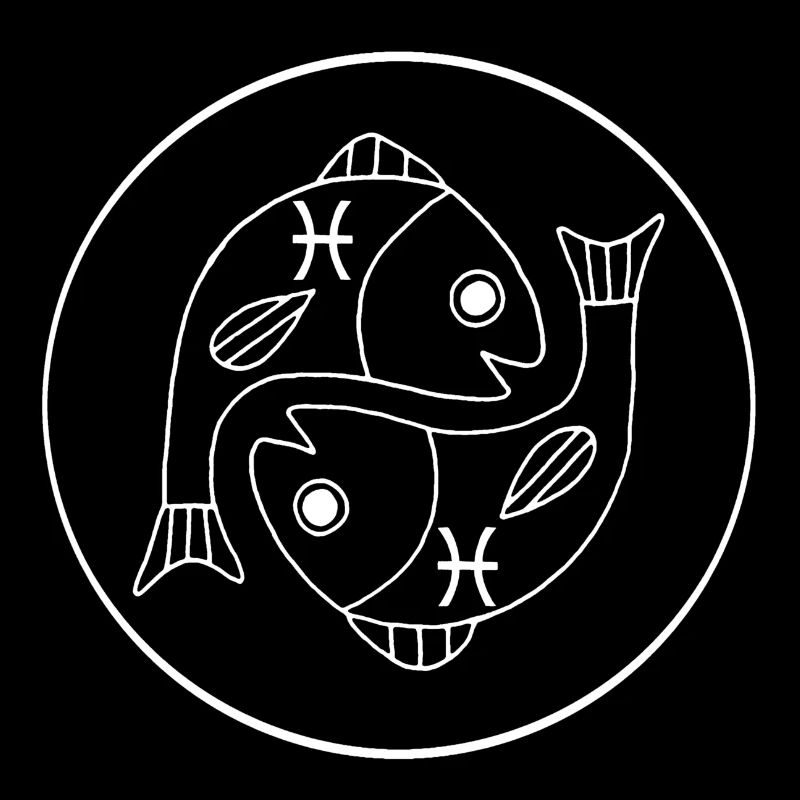 Fische Sternzeichen (weiß)