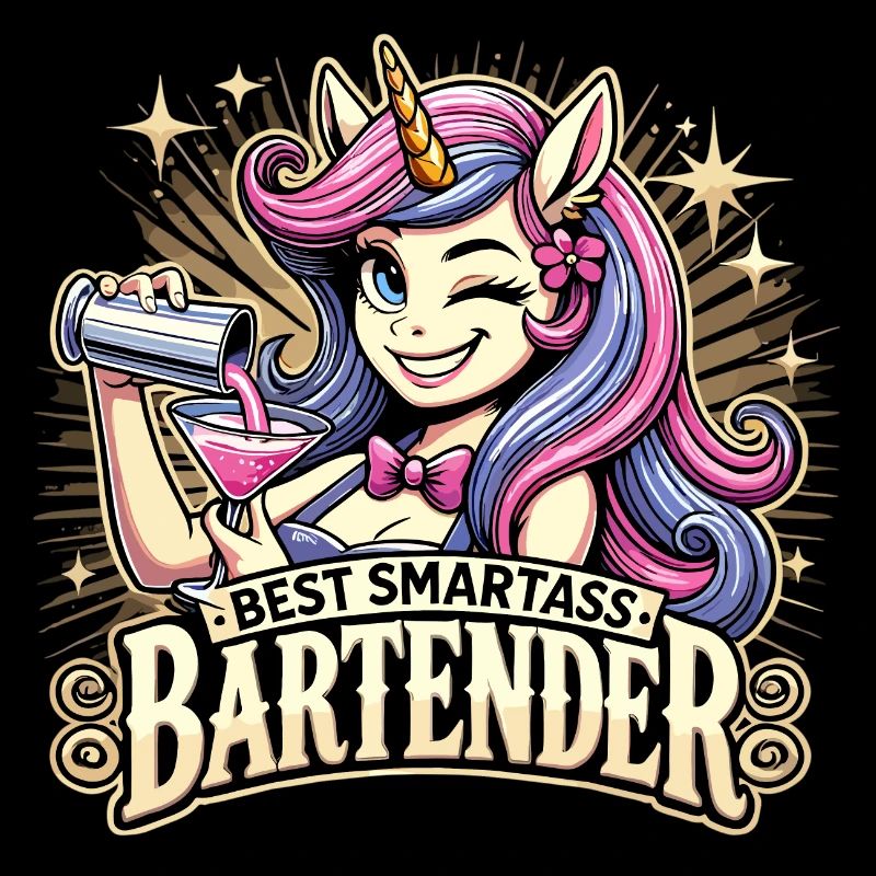 Bartender Barmaid Unicorn Gift