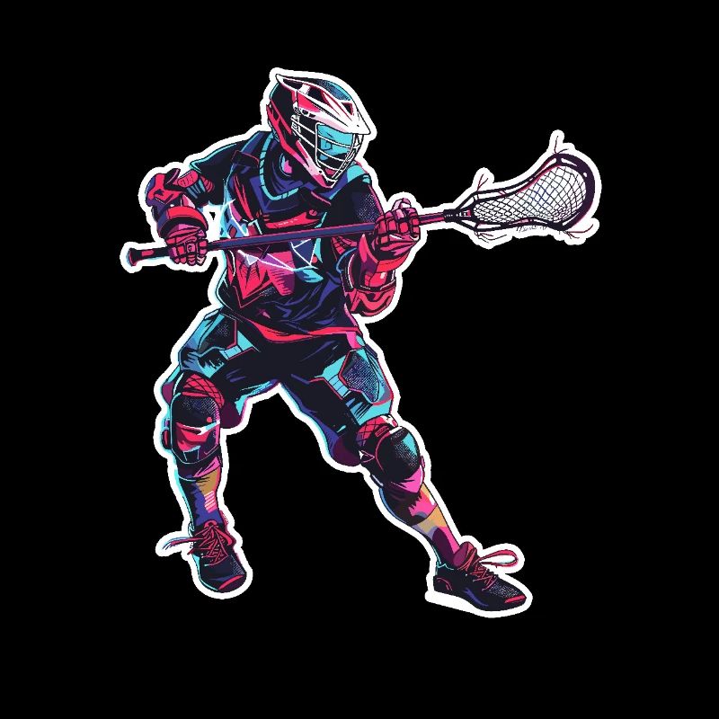Lacrosse Player Graphics