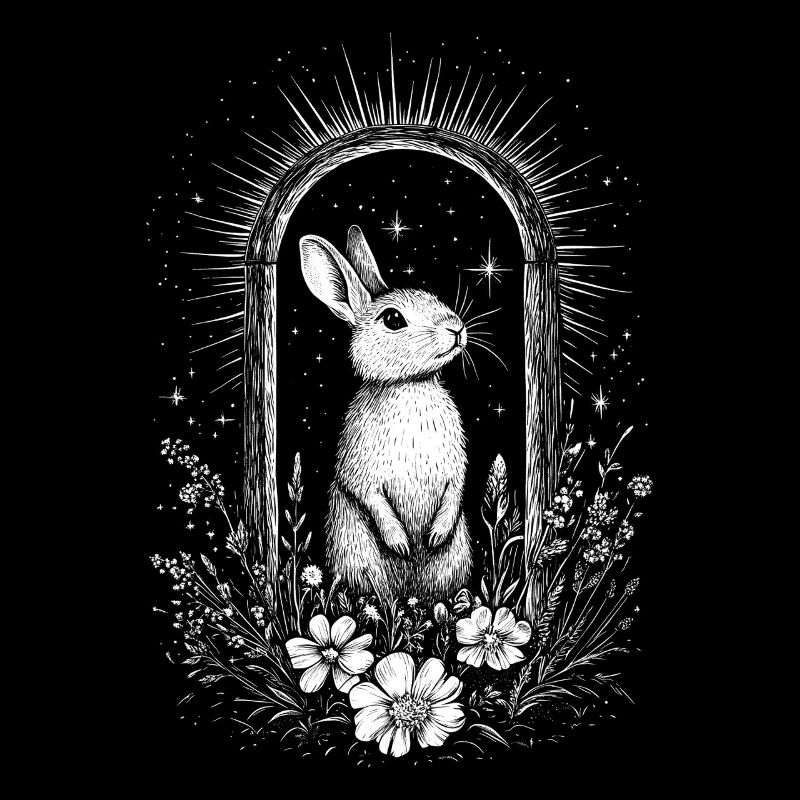 Boho Bunny Bunny Motif Spring Bohemian Cottagecore