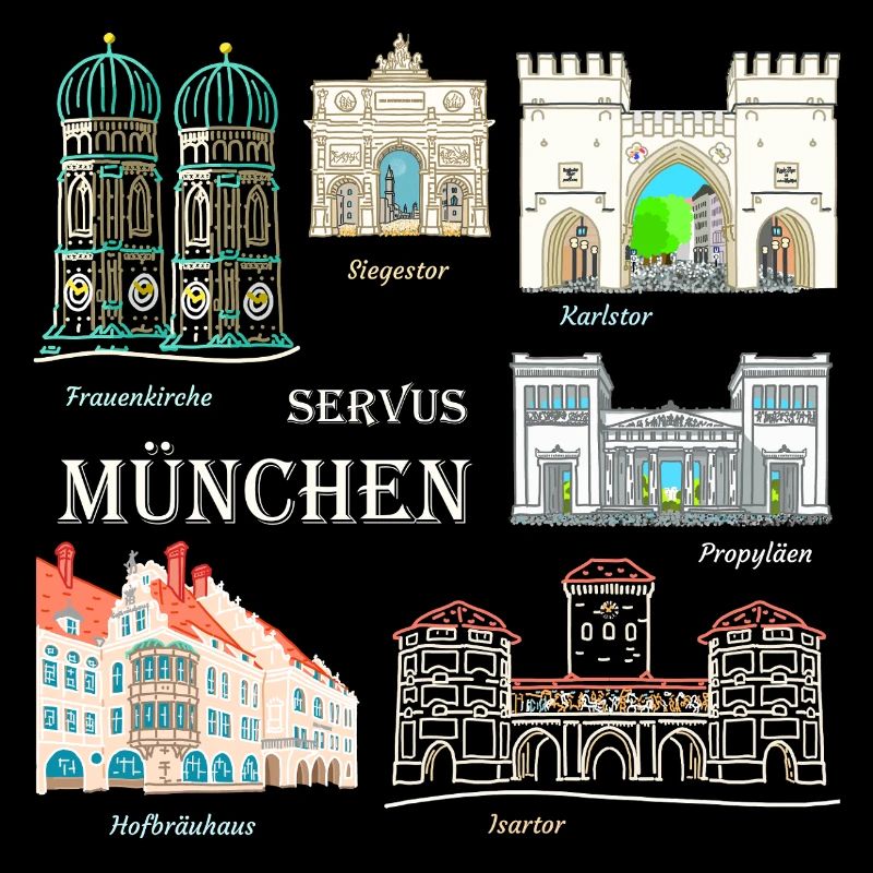 Munich, Dessin à la main, Bavière