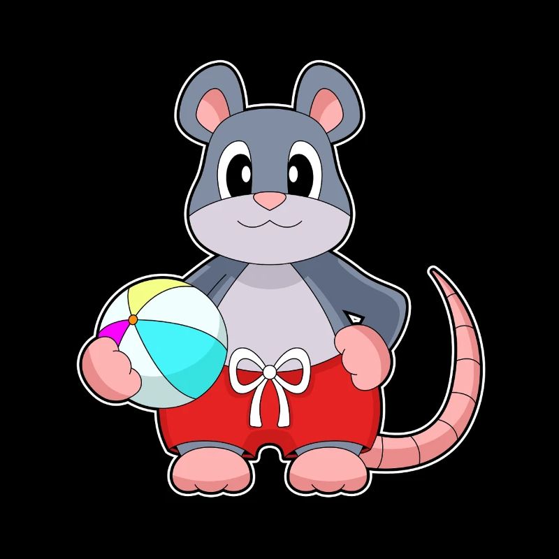 Maus Sommer Wasserball
