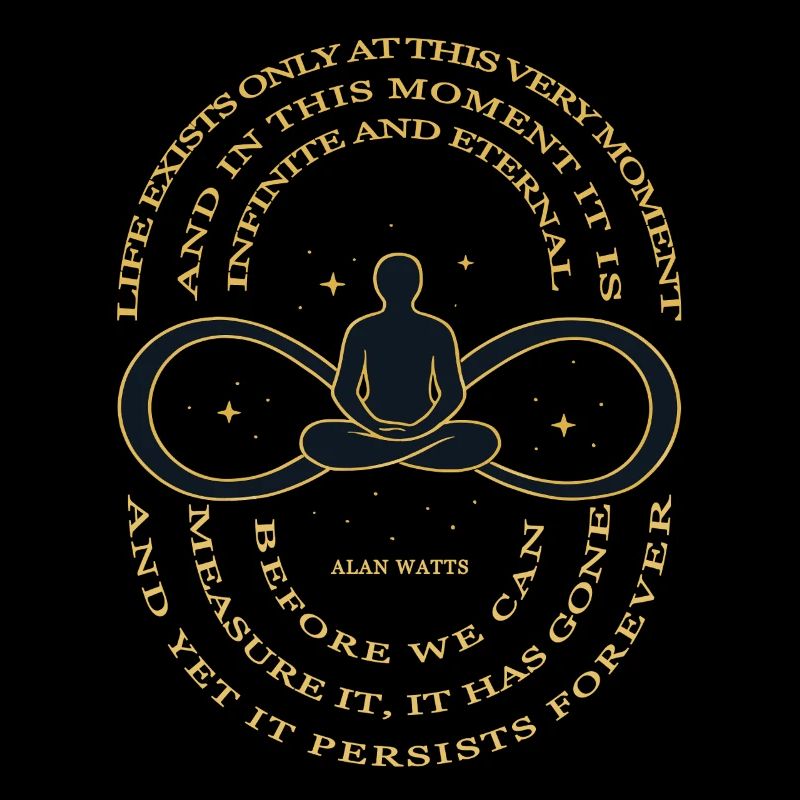 Alan Watts Time Infinity Tee