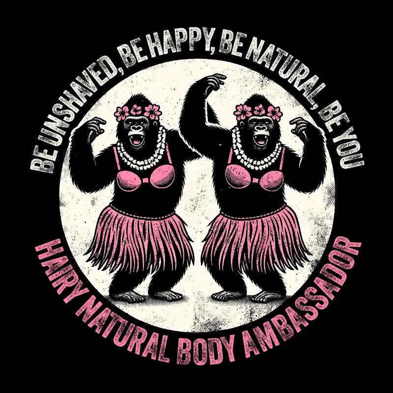 Hula Dancer Gorilla Celebration Tee