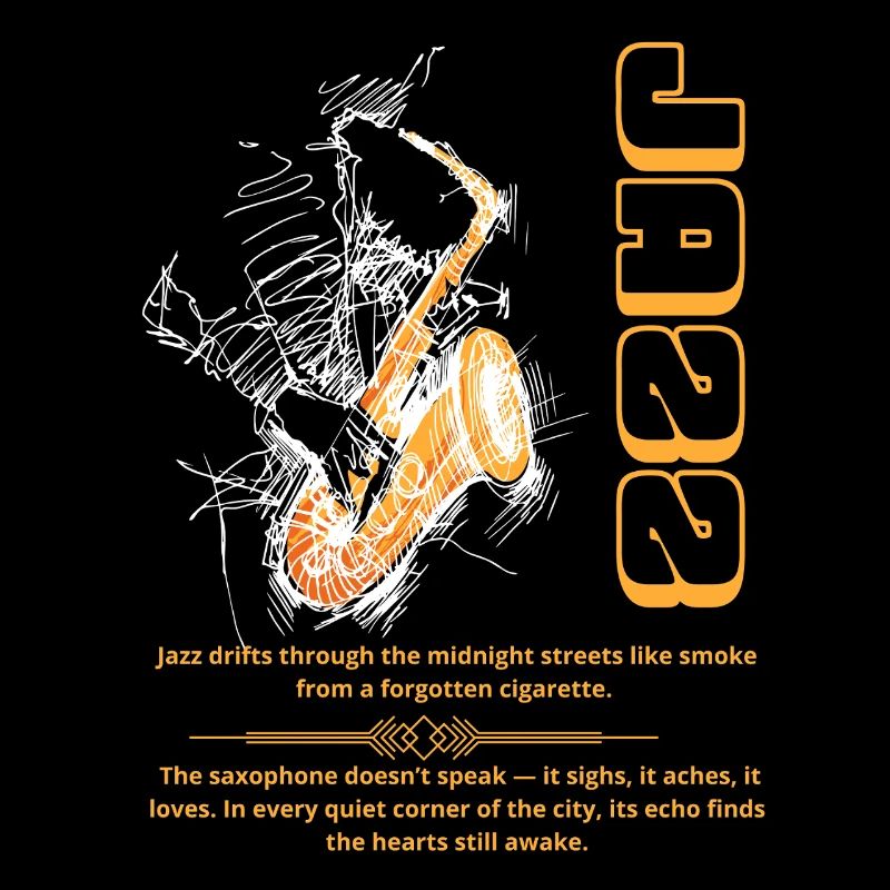 Jazz schwebt wie ein Drache durch die mitternächtlichen Straßen