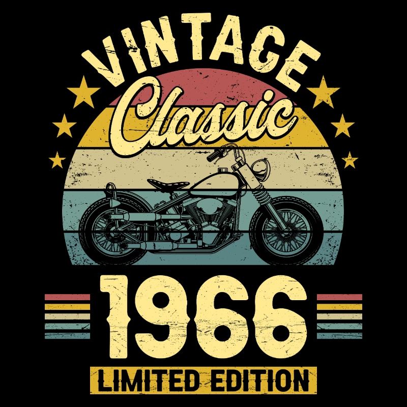 1966 Biker 60. Geburtstag Mann